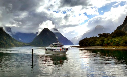 Cruising Milford Sound NZ photo