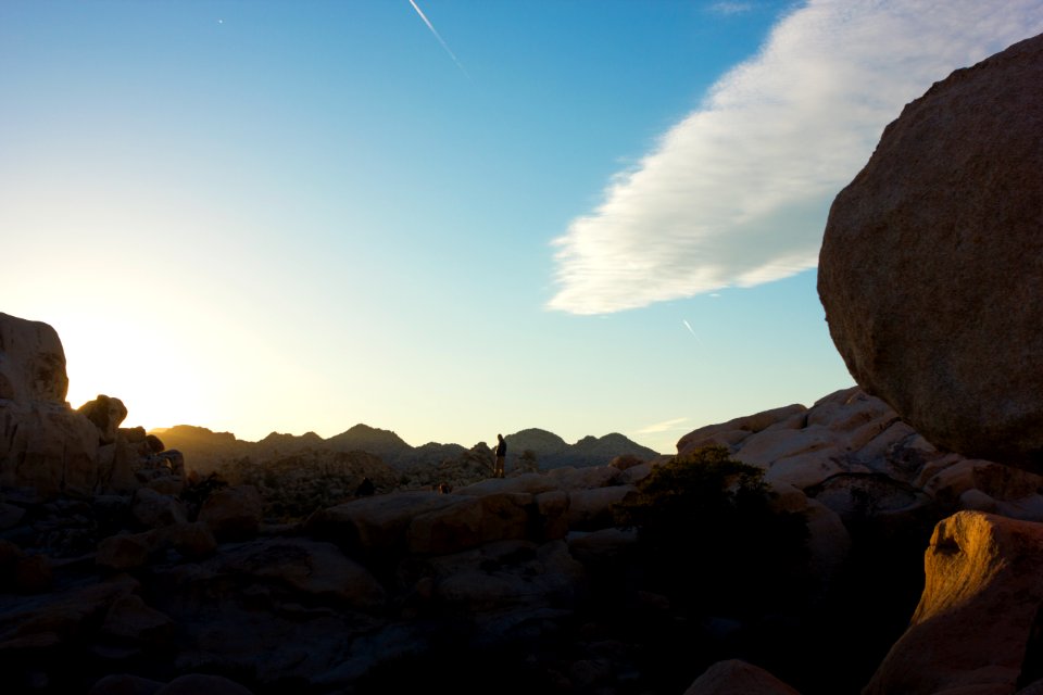 straight line to the horizon