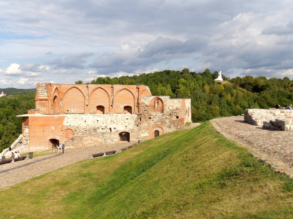 Remains of castle next to tower