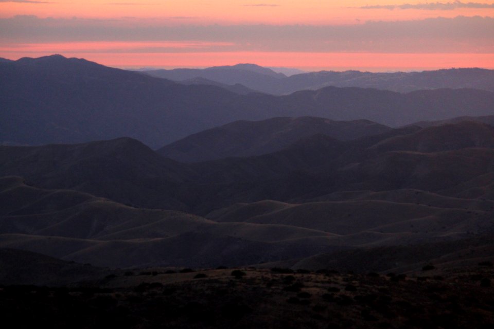 Smokey sunset from Caliente Peak -17
