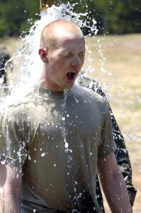 Spray athlete cooling