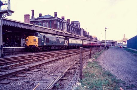 Railway station, Harwich, England photo