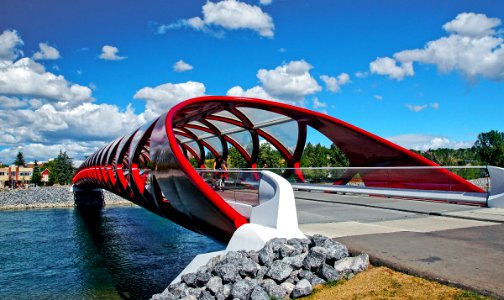 Peace Bridge Calgary Alberta. photo