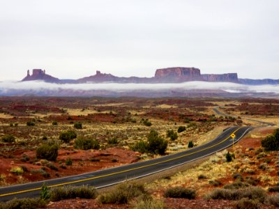 Dome Pleateau and Mesa with Highway 128