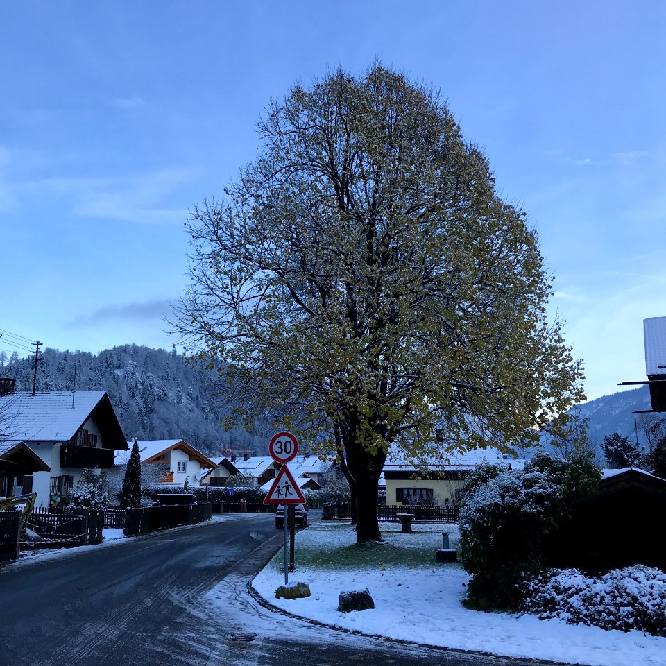 Wintereinbruch in Oberau