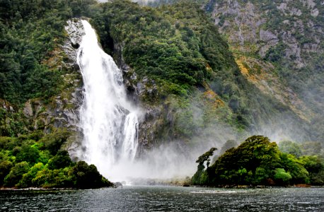 Lady Bowen Falls. NZ photo