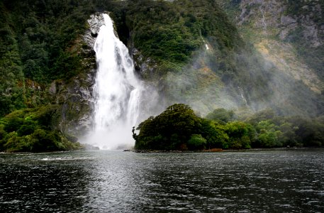 The Lady Bowen falls Milford Sound NZ