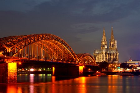 Kölner Dom zur Blauen Stunde photo