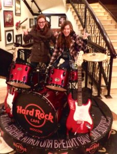 Rockin out ft. Grace and Monica