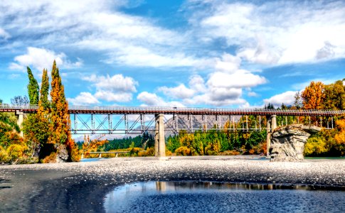 Old Lower Shotover Bridge. Queenstown.NZ photo