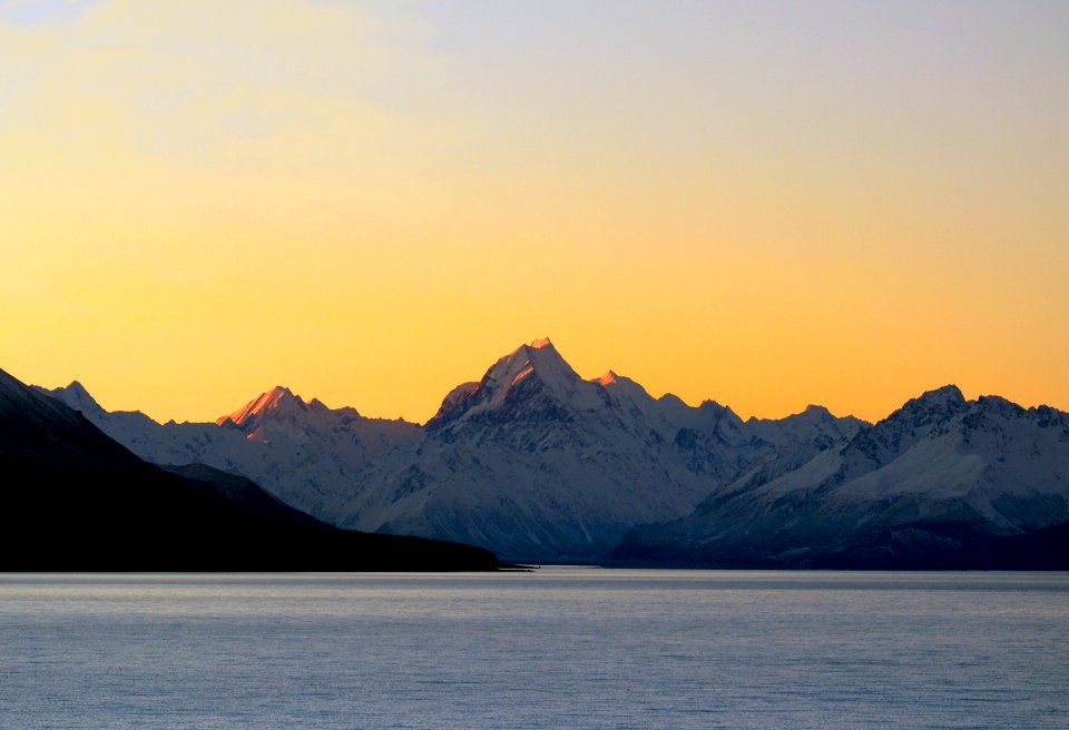 Evening Glow. Mt Cook NZ