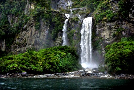 After the rain Milford Sound NZ photo