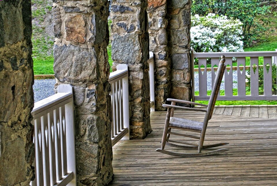 Relax front porch leisure
