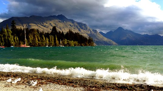 Queenstown Bay.Lake Wakatipu. NZ photo