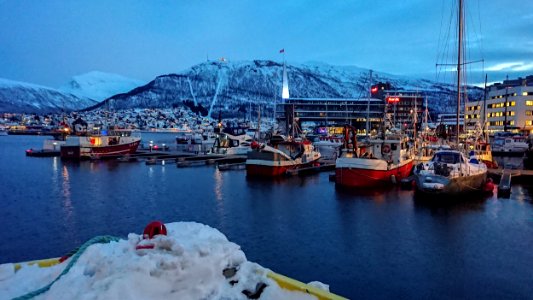 Tromsø harbour, Norway photo