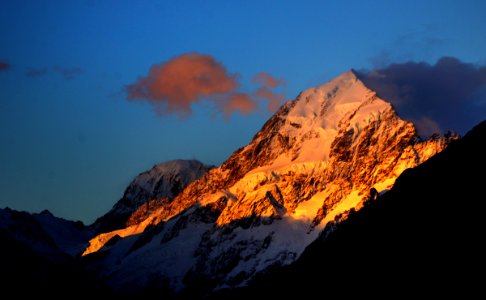 Sunset Mount Cook NZ