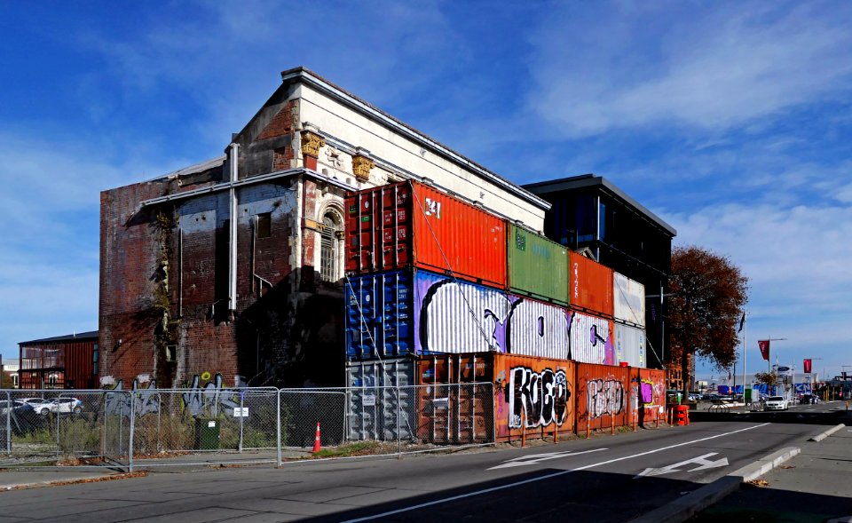 The container wall.