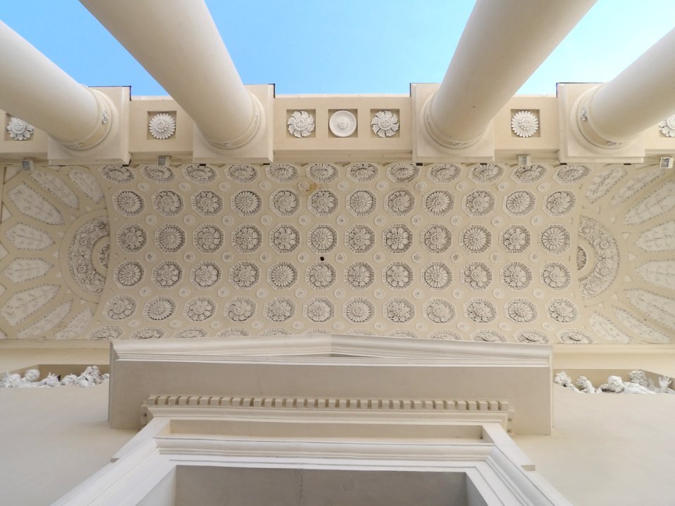 Ceiling of cathedral (rebuilt in classical style)