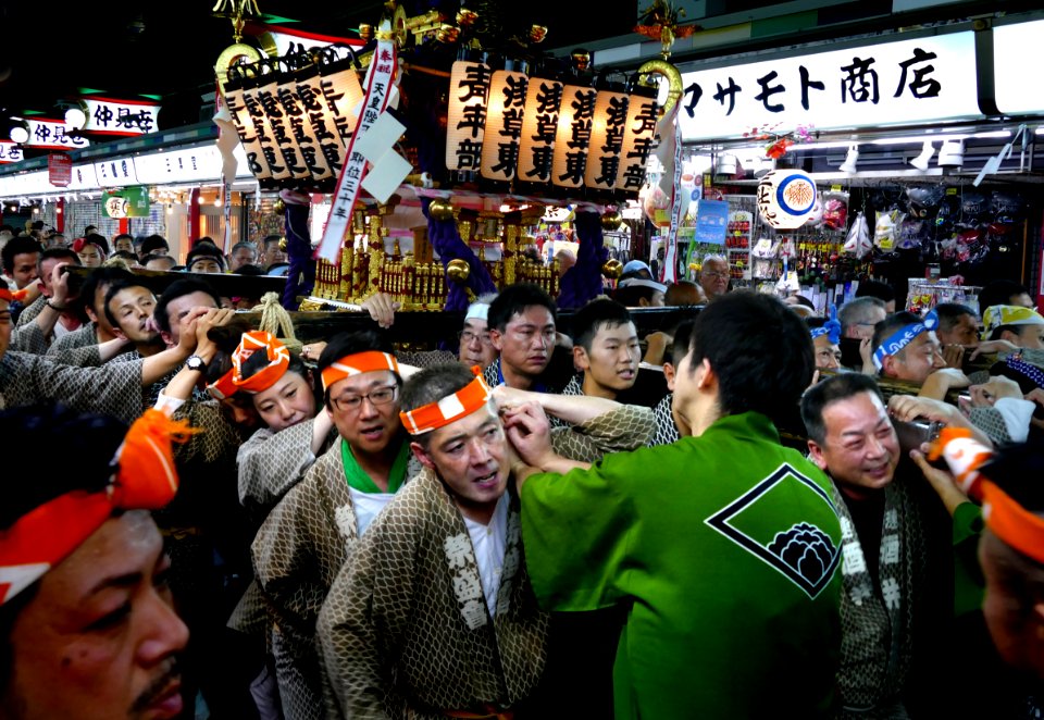 Sanja Festival participant.Asakusa.