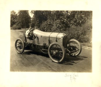 Andy F. Scott and the Anderson Special Race Car, Kansas City, Missouri 1915