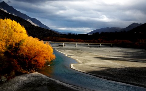 Autumn on the Shotover River NZ photo