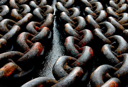 Anchor chain (cable). photo