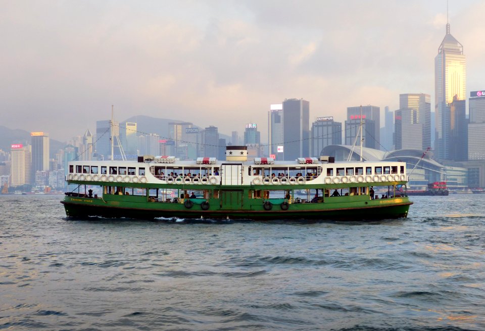 On Victoria Harbour. Hong Kong.