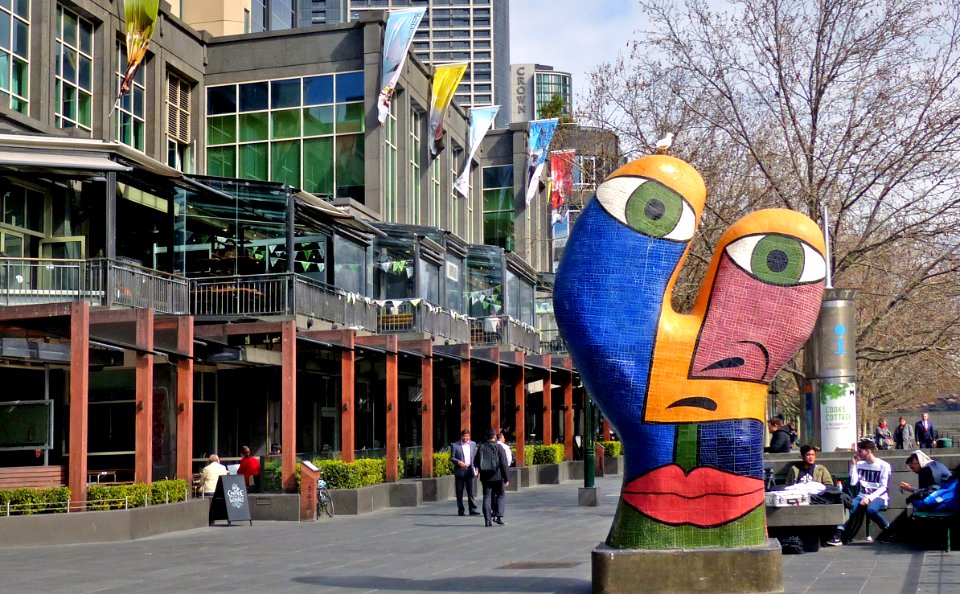 Southbank art works. Melbourne.