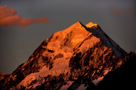 Mount Cook Sunset. NZ photo