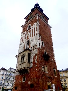 Tower in the main square of Kraków
