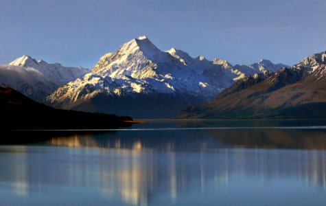 Lake Pukaki and Mt Cook.NZ photo