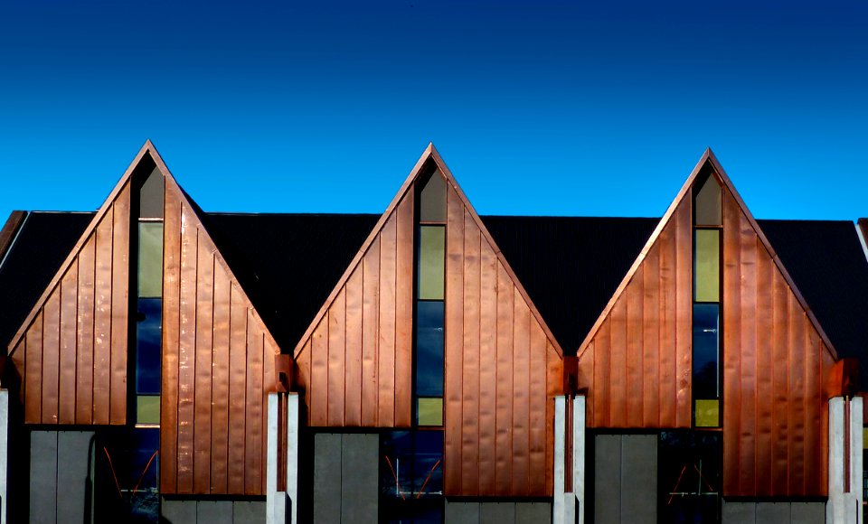 Copper coated. Knox Church. Christchurch.