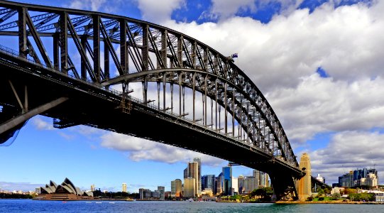 The Sydney Harbour Bridge.