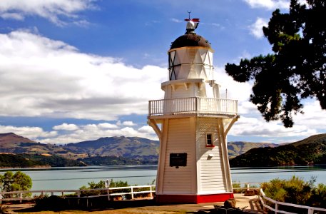 Restored Akaroa Lighthouse. photo
