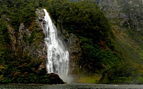Lady Bowen Falls. Milford Sound NZ photo
