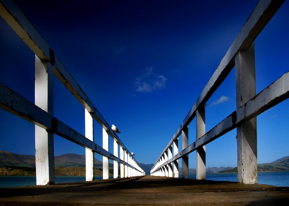 Rapaki Jetty. Lyttelton NZ photo