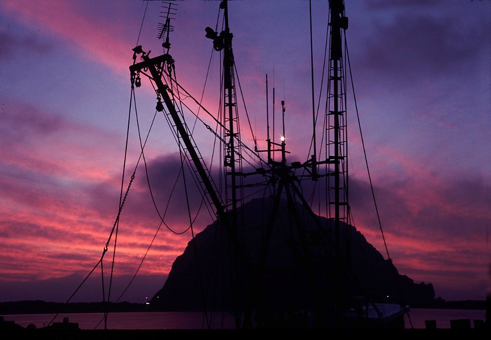 SUNSET AT MORRO BAY HARBOR -005 photo