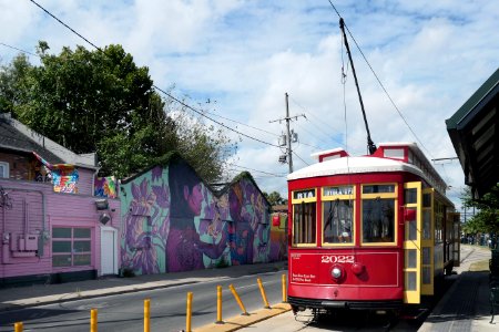 Colourful N Rampart St New Orleans.