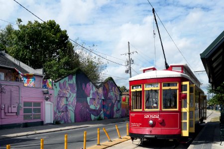 Colourful N Rampart St New Orleans. photo