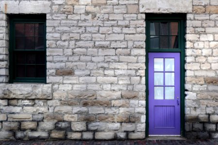 The purple door. photo