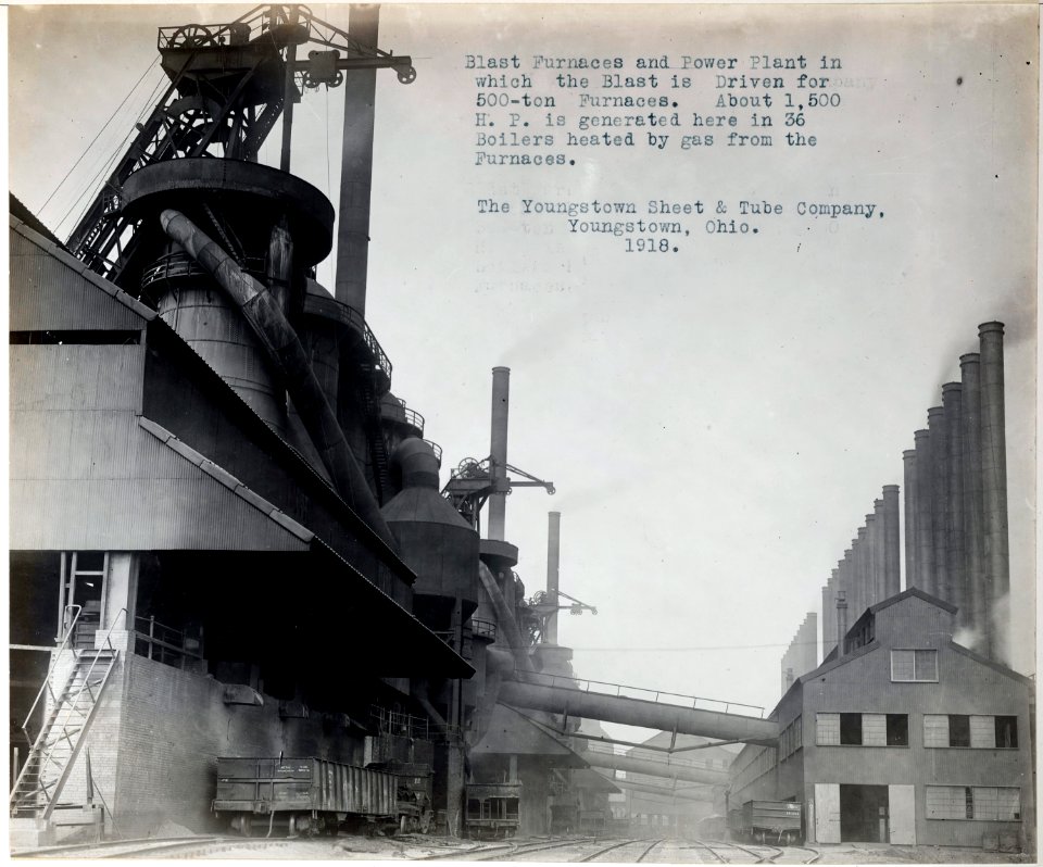 Blast Furnace and Power Plant, 1918 National Archives
