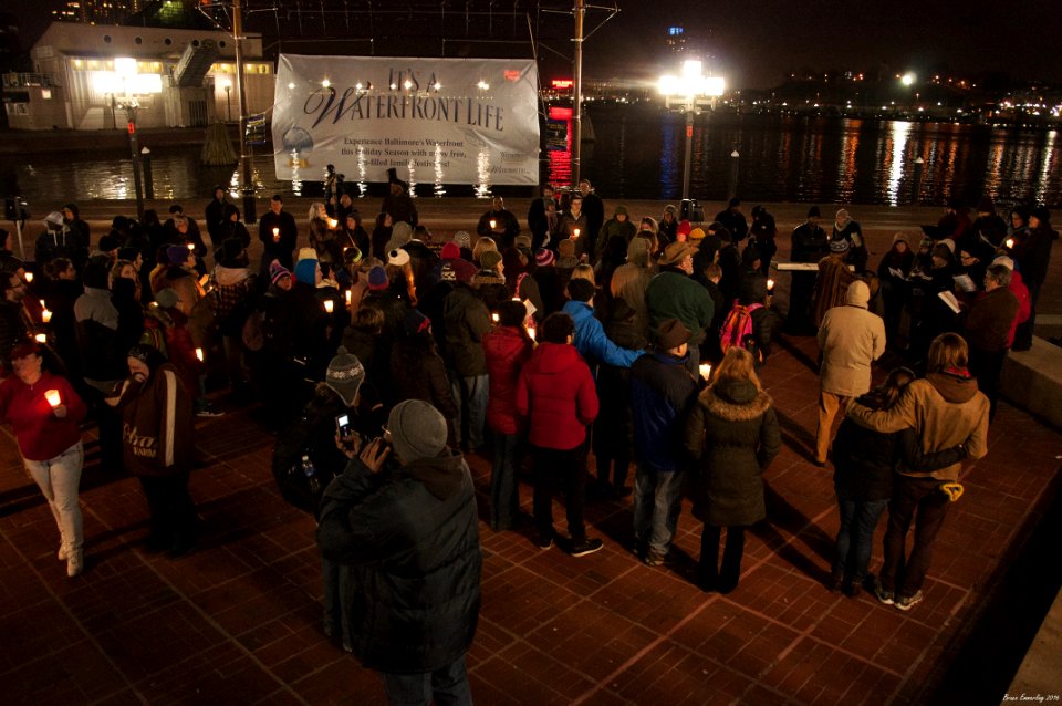 A memorial service for the deaths of people that were homeless