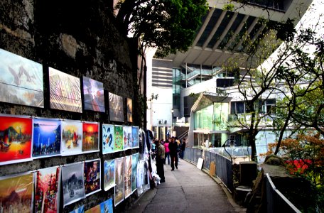 Art for sale. The Peak Hong Kong. photo