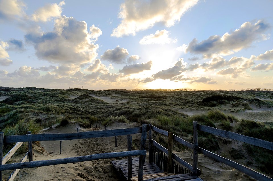 Sonnenaufgang in den Dünen