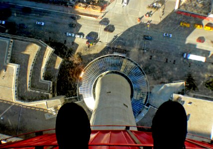 Dont look down. Calgary Tower. photo