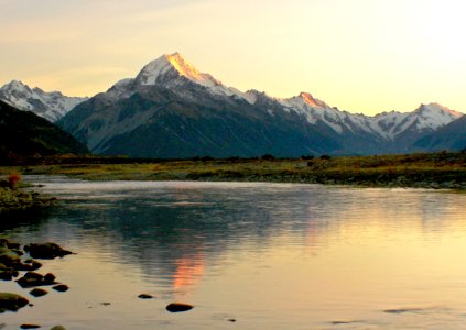 Sunrise Mount Cook NZ. photo