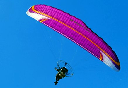 Powered paragliding. photo
