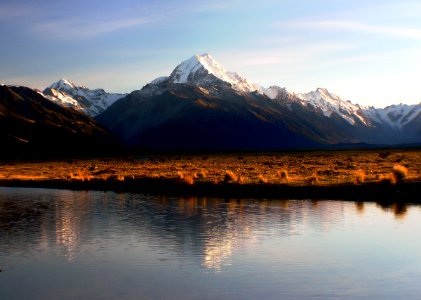 Dawn Mount Cook National Park. NZ photo