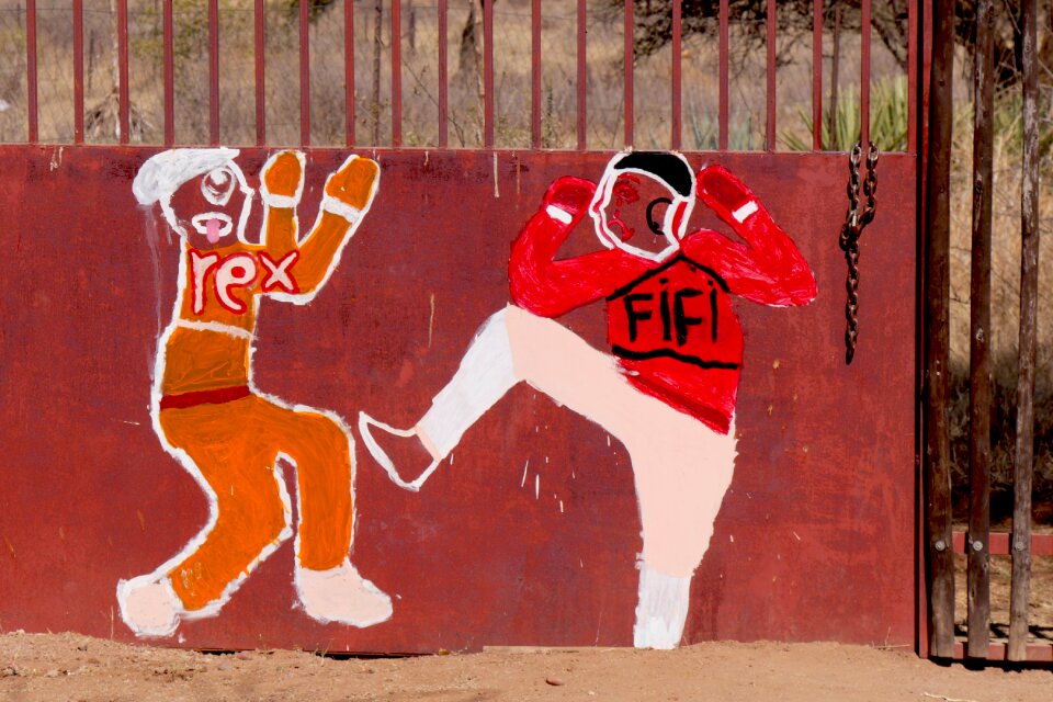 Children picture graffiti art