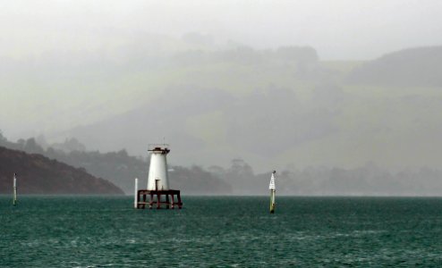 Channel markers Lyttelton Harbour. photo